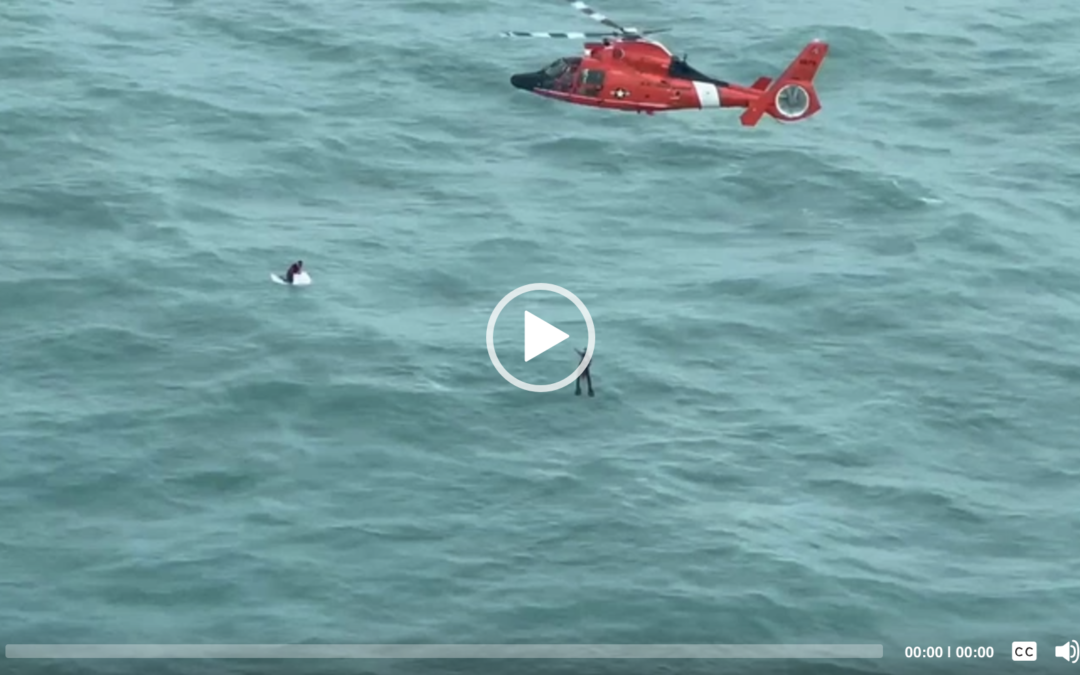 COAST GUARD RESCUES MAN OFF LONGBOAT KEY FOLLOWING HURRICANE MILTON